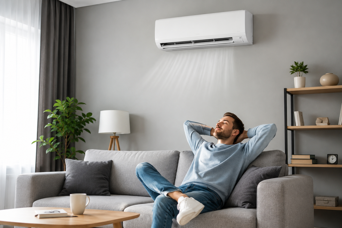Airco woonkamer